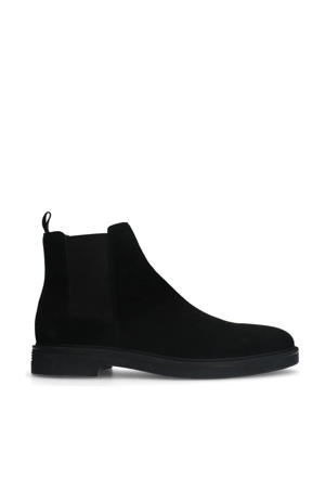 suède chelsea boots zwart