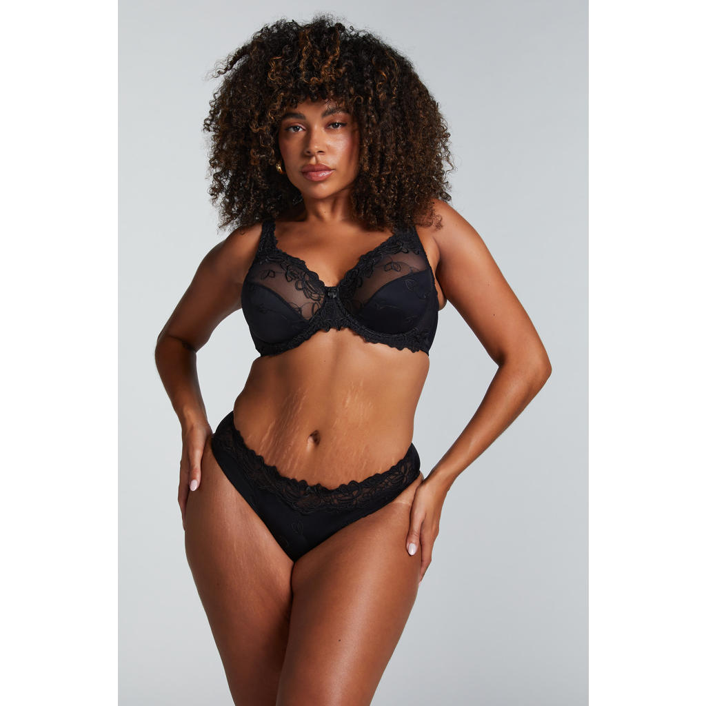 Hunkemöller string Diva zwart