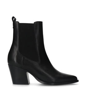 leren cowboylaarzen zwart