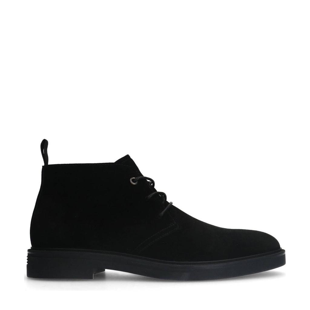 Zwarte heren Manfield suède veterboots