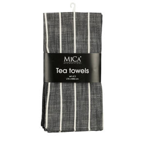 Mica Decorations theedoek Alivo (70x50 cm) (set van 2) 