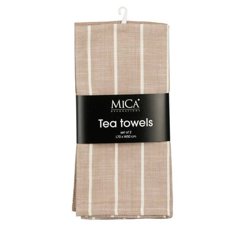 Mica Decorations theedoek Alivo (70x50 cm) (set van 2) afbeelding