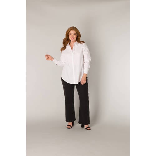 Base Level Curvy blouse wit afbeelding