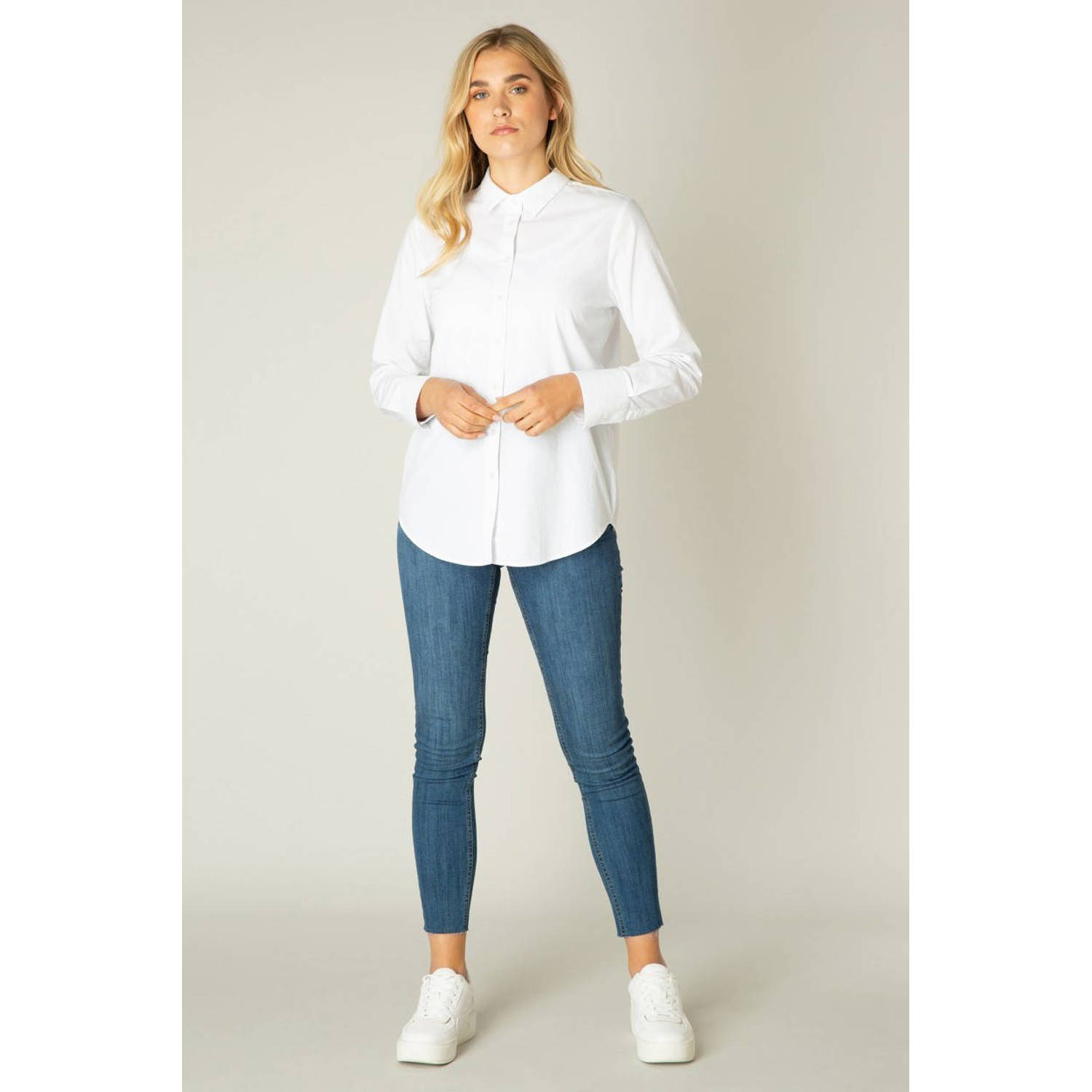 Base Level Curvy blouse wit