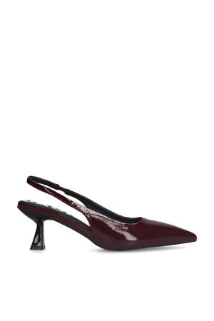 lak slingback pumps bordeaux
