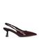 Sacha lak slingback pumps bordeaux