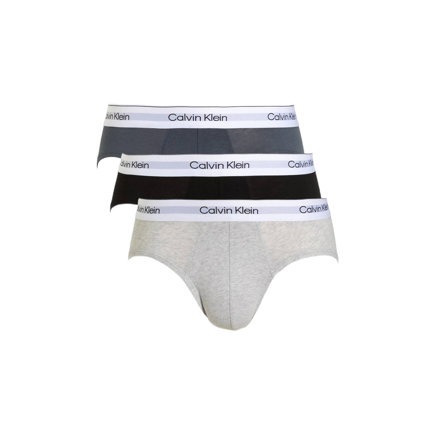 Calvin Klein Underwear Slip met label in band in set van 3 stuks