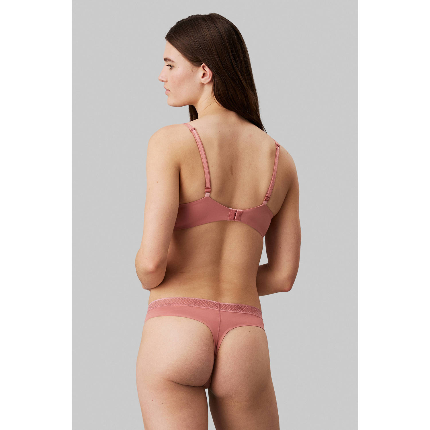 Calvin Klein voorgevormde push-up bh oudroze