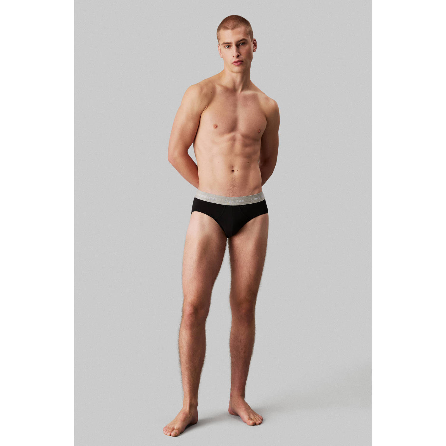 Calvin Klein Underwear Slip met label in band in set van 3 stuks