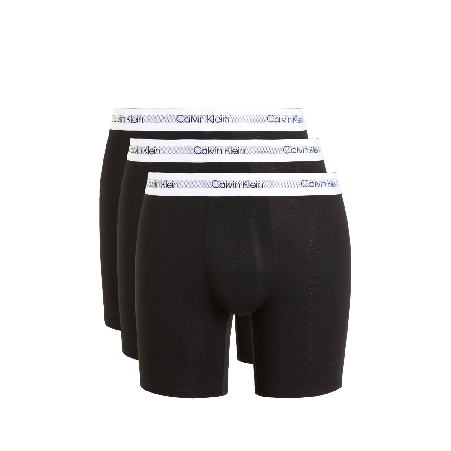 Calvin Klein Underwear 3-Pack Long Boxers Black- Heren Black