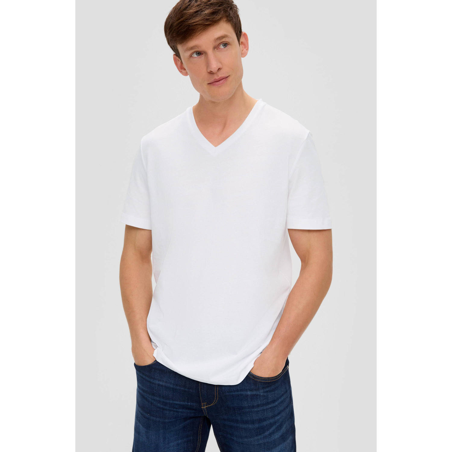s.Oliver T-shirt wit (set van 2)