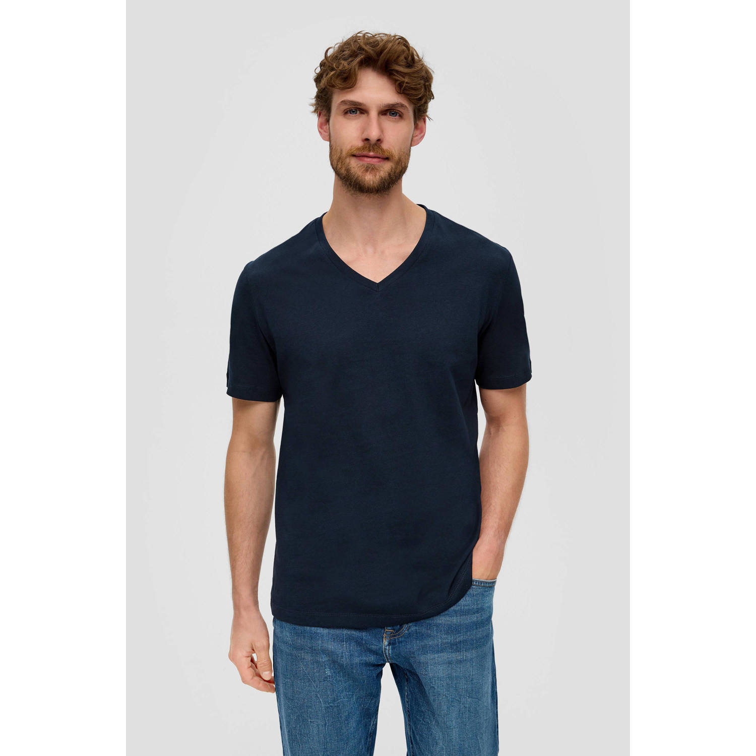 S.Oliver T-shirt donkerblauw (set van 2)