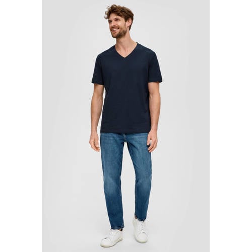 s.Oliver regular T-shirt donkerblauw - (set van 2) afbeelding