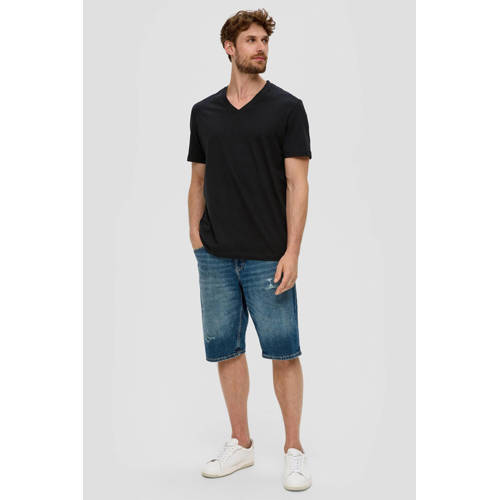 s.Oliver regular T-shirt zwart - (set van 2) afbeelding