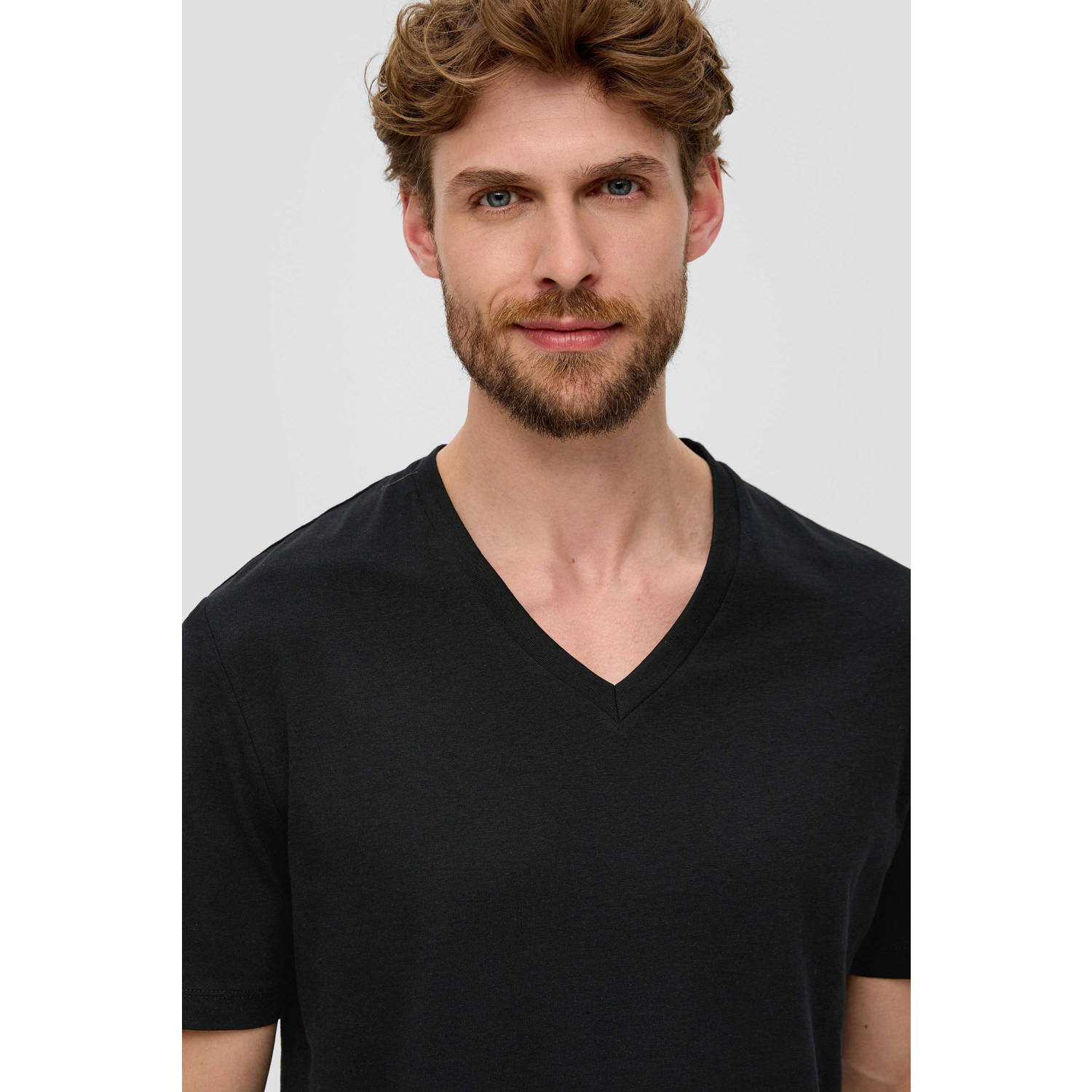s.Oliver T-shirt zwart (set van 2)