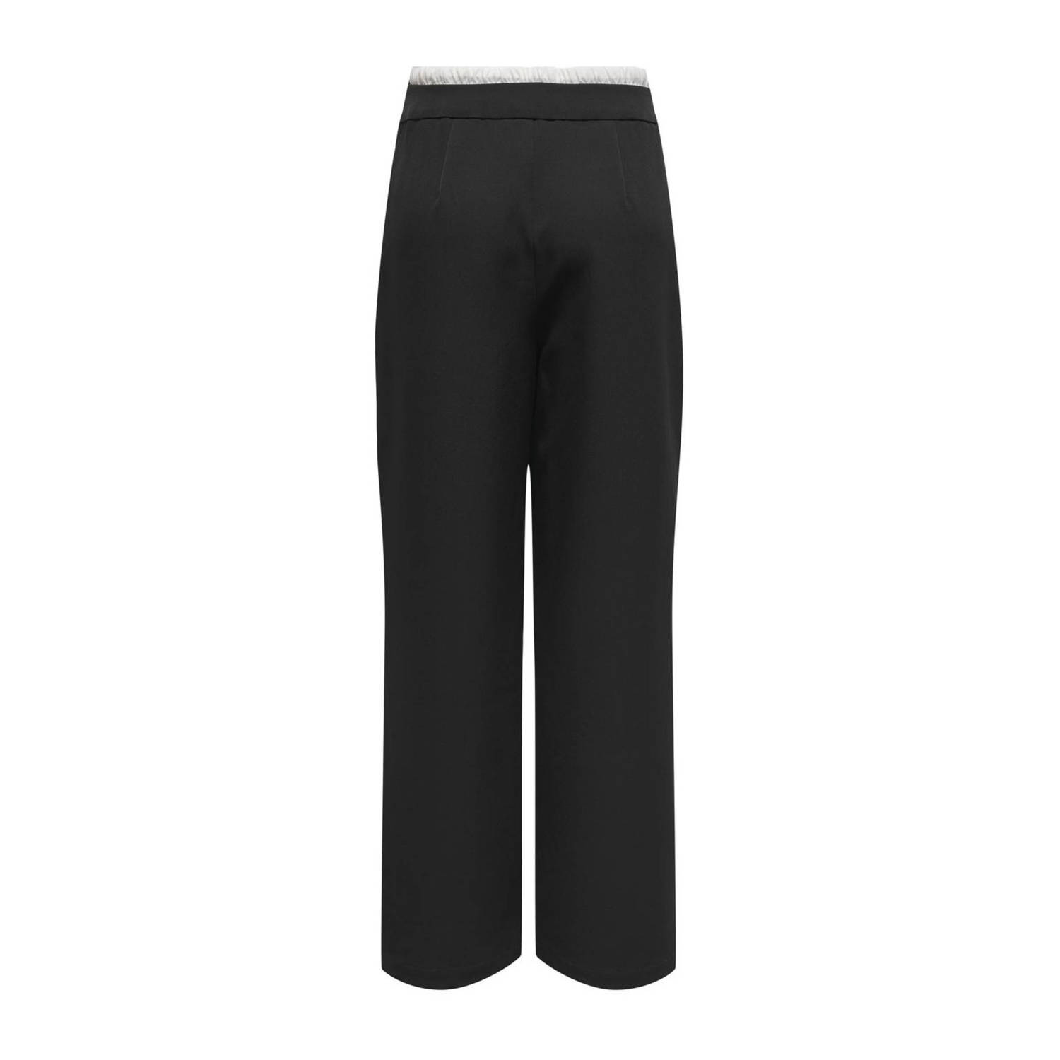 JDY high waist wide leg broek EDEN zwart
