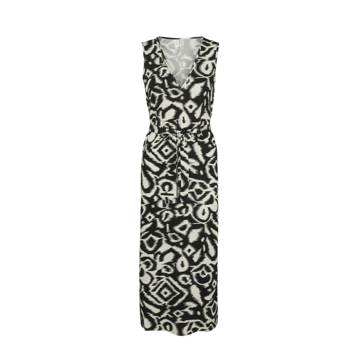 VERO MODA A-lijn jurk VMOLLY met all over print zwart wit