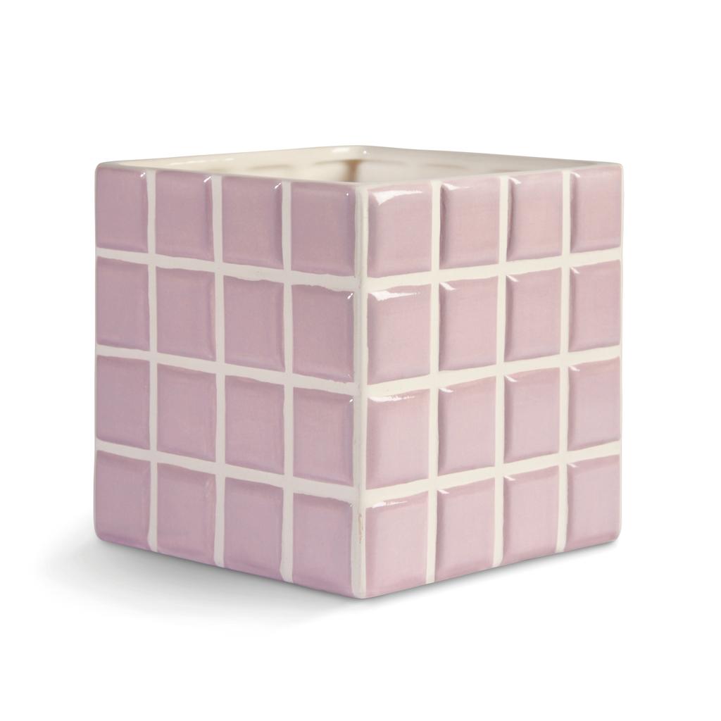 &k amsterdam bloempot Tile lila (14x14 cm)