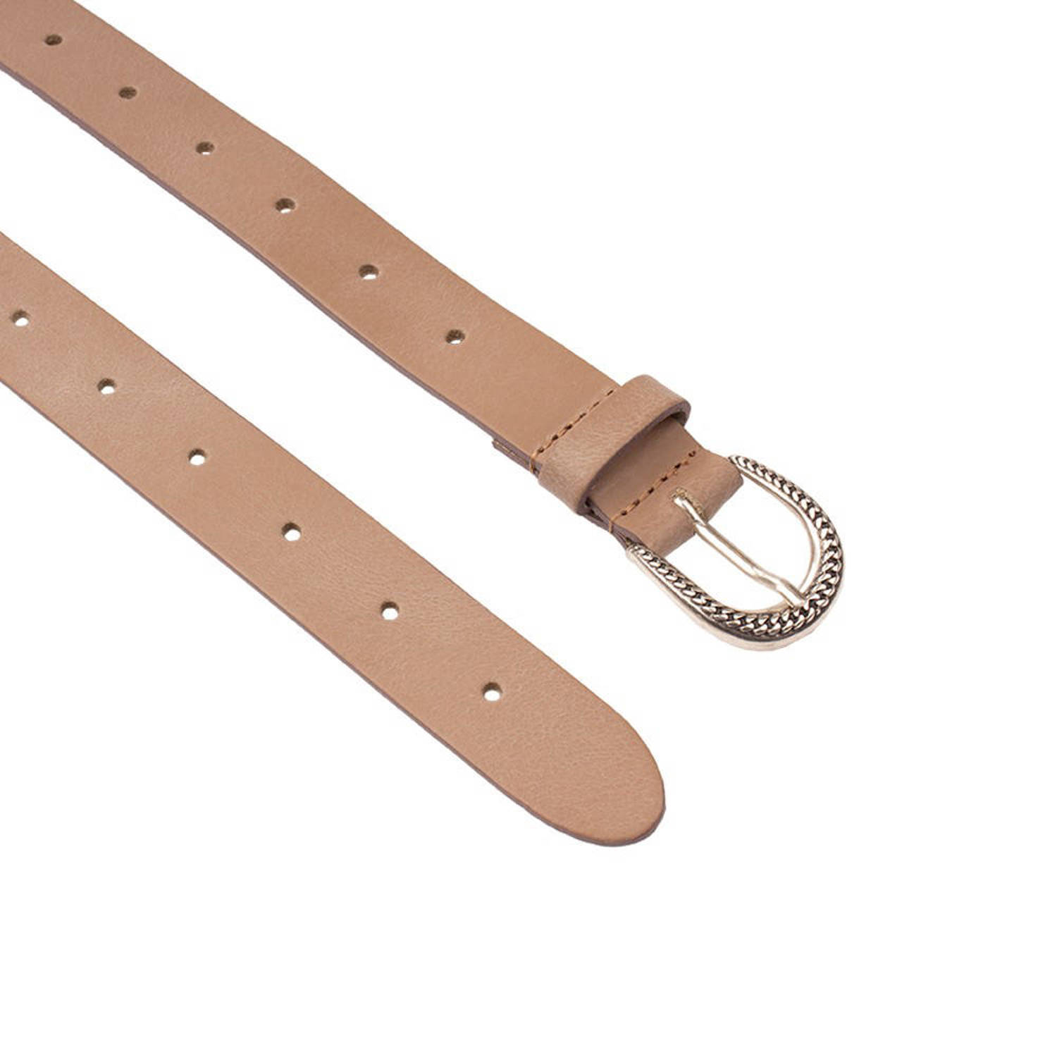 Petrol industries Plus Size leren riem beige