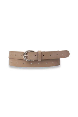 leren riem beige