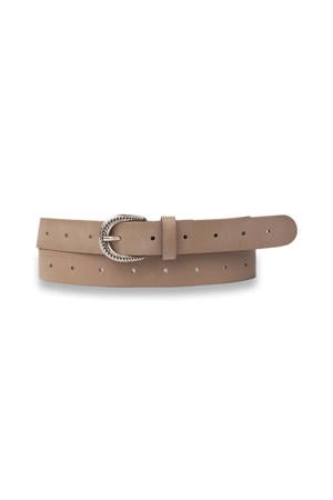 leren riem beige