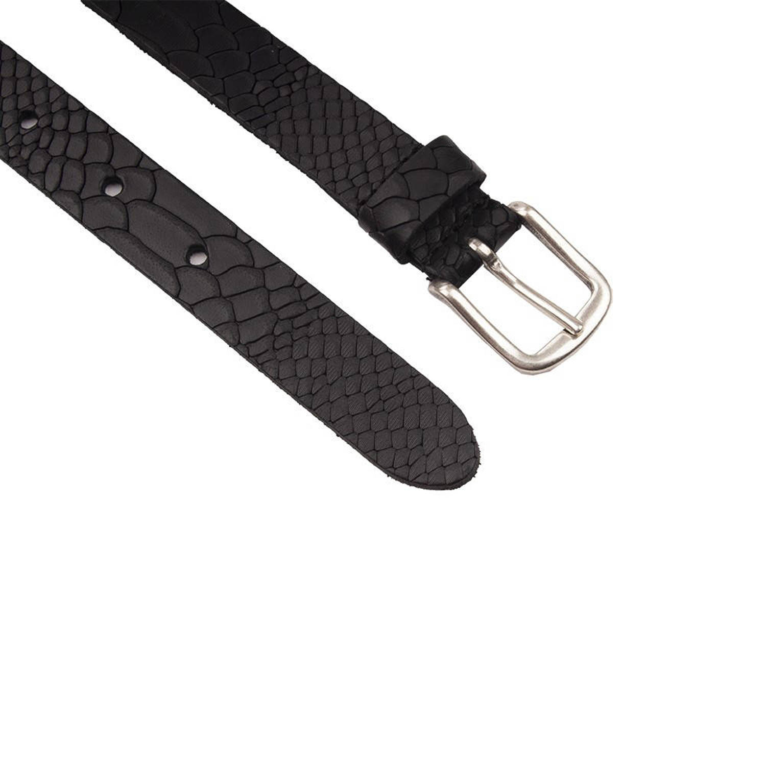 Petrol industries Plus Size leren riem zwart