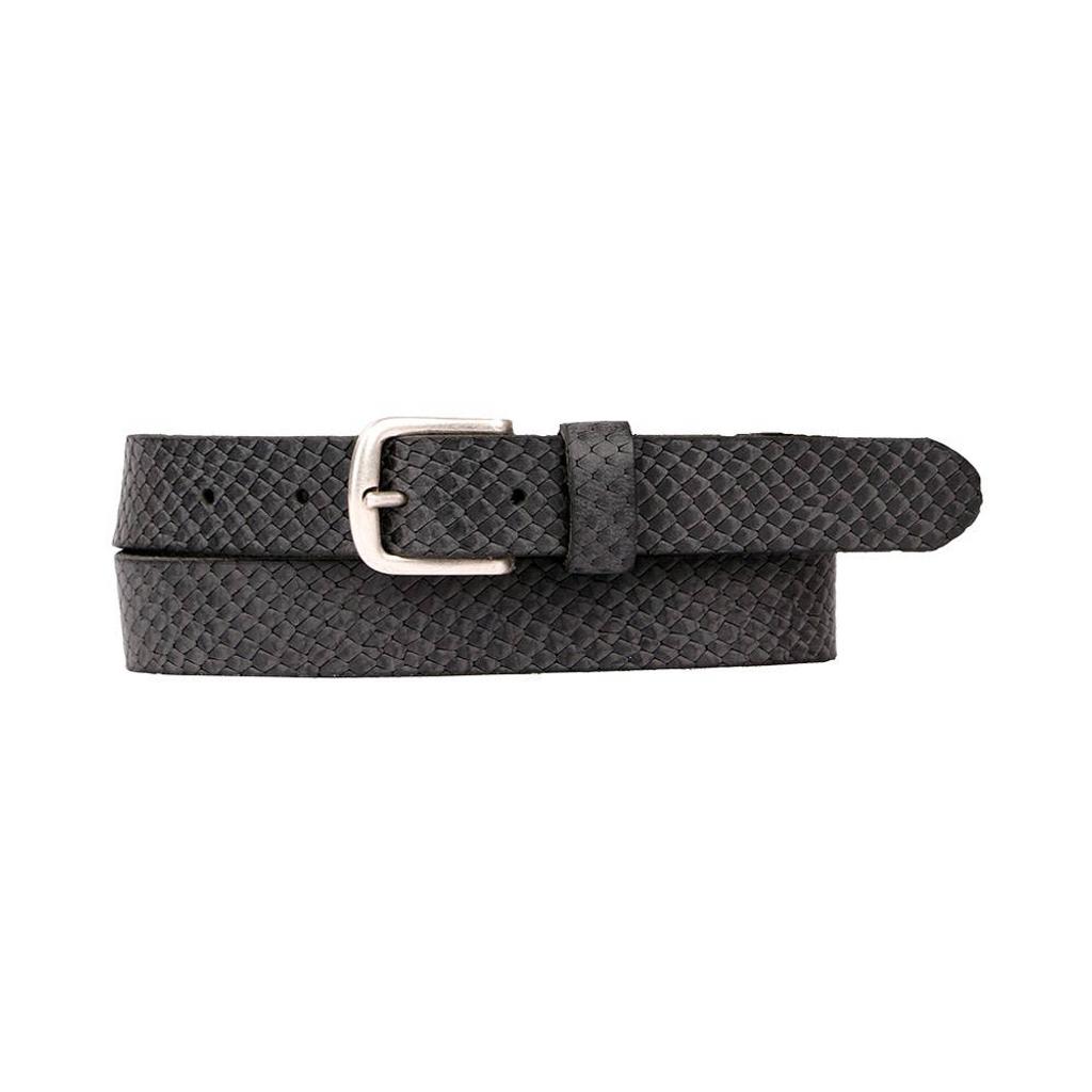 Petrol industries Plus Size leren riem zwart