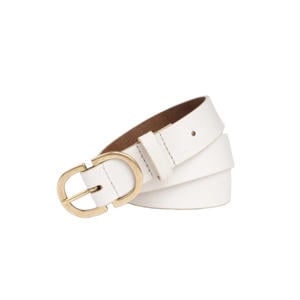 leren riem wit