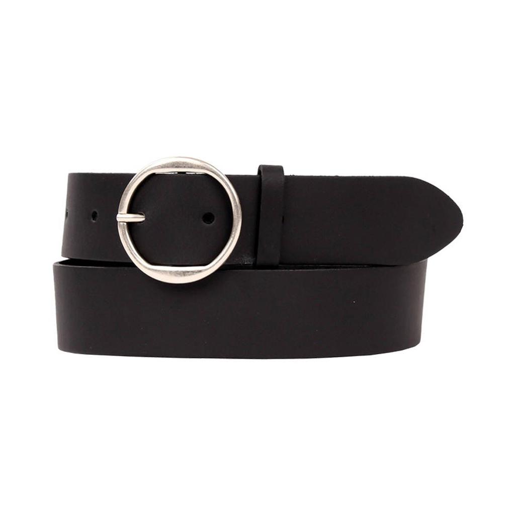 Petrol industries Plus Size leren riem zwart