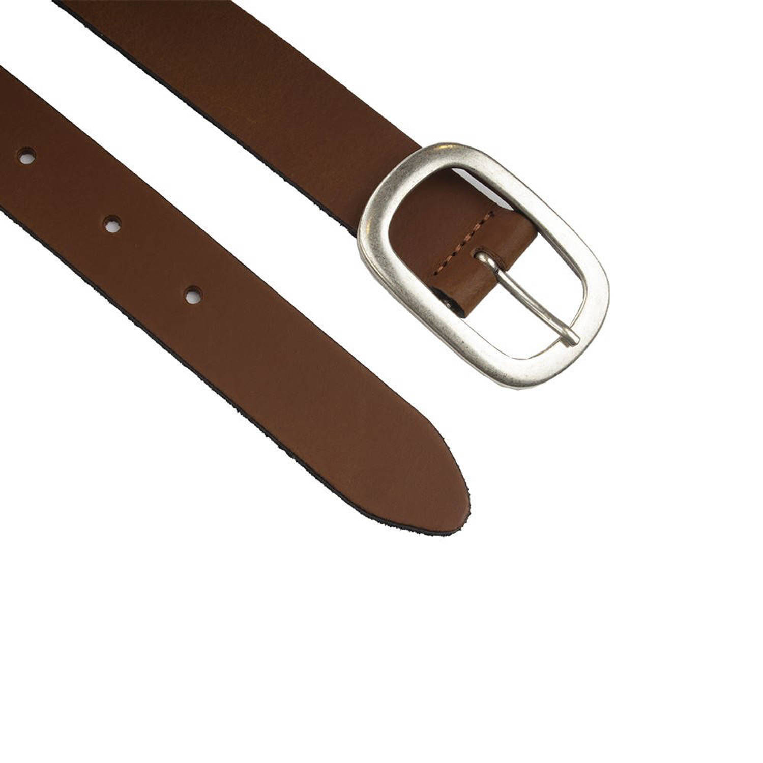 Petrol industries Plus Size leren riem cognac