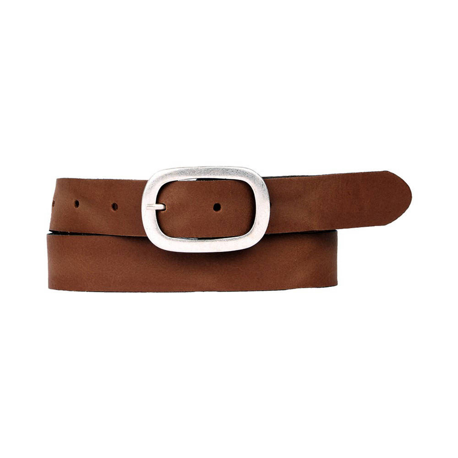 Petrol industries Plus Size leren riem cognac