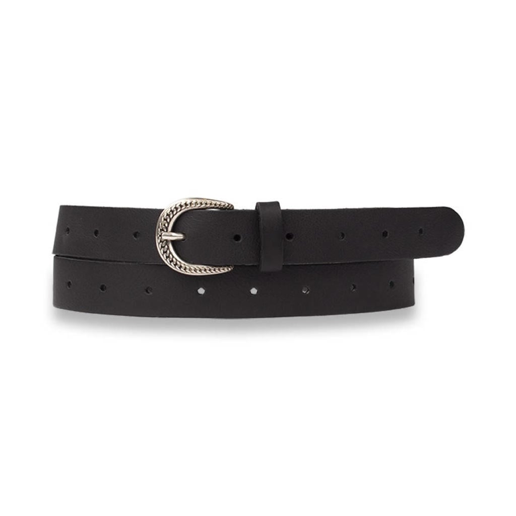 Petrol industries Plus Size leren riem zwart