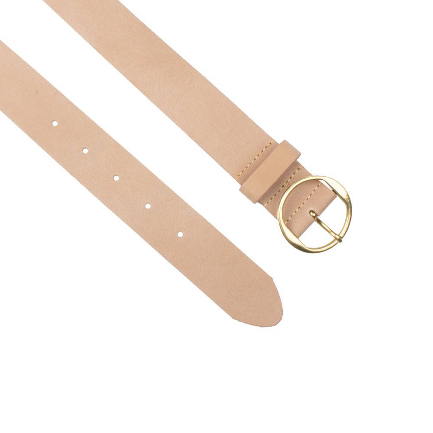Petrol industries Plus Size leren riem beige