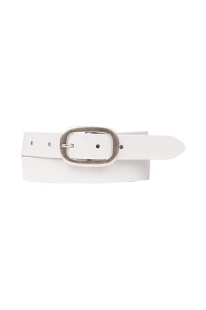 leren riem wit