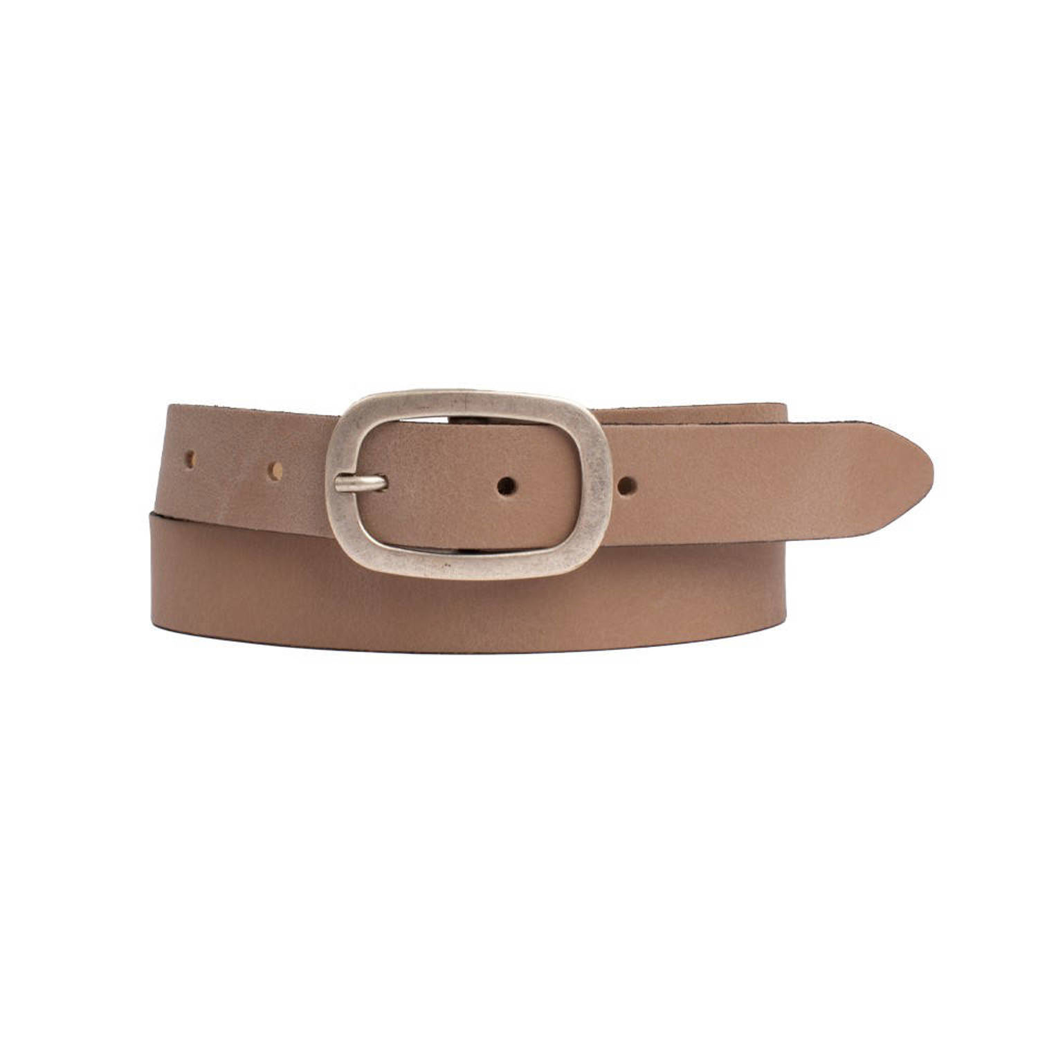 Petrol industries Plus Size leren riem beige