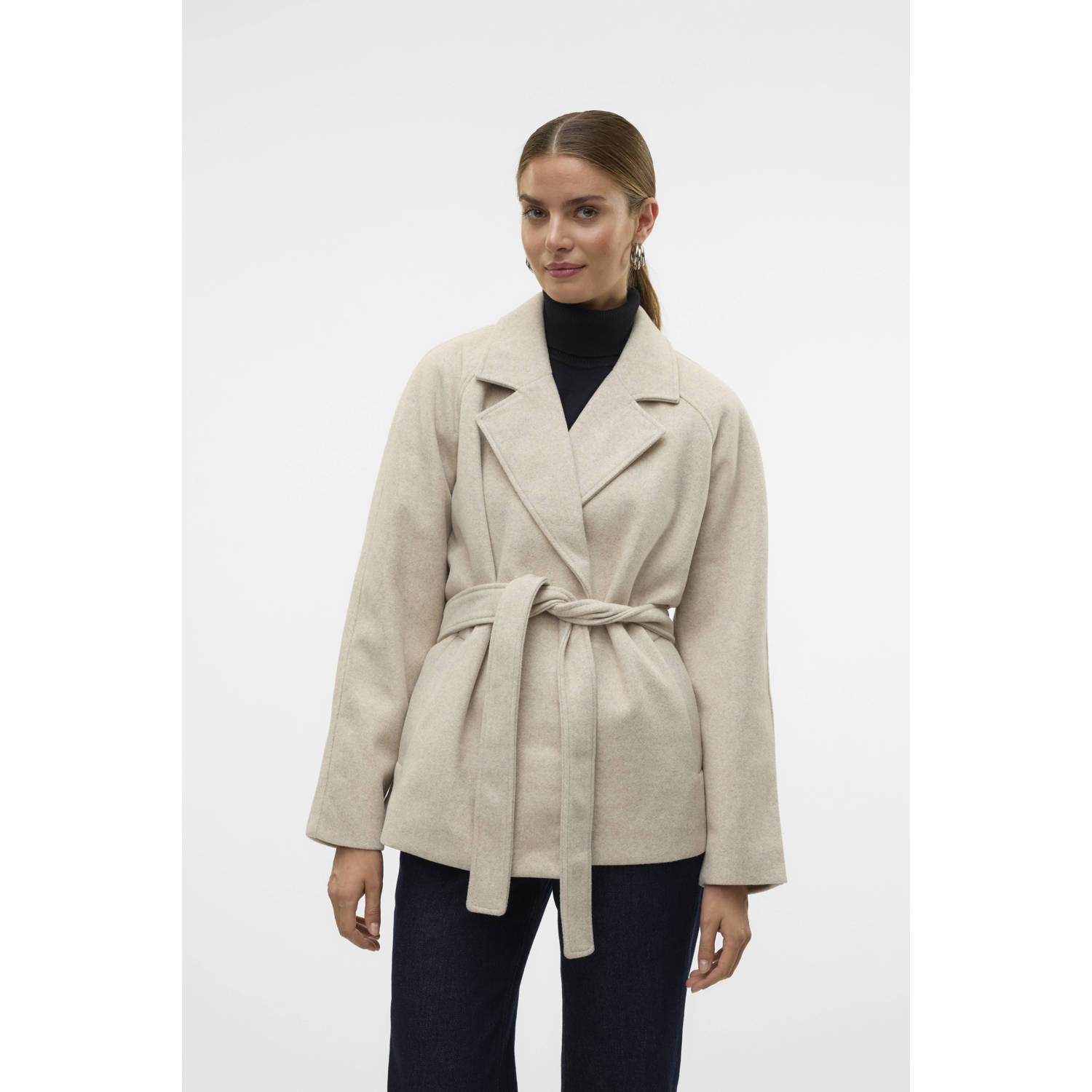 VERO MODA gewatteerde tussenjas VMFORTUNEAYA beige