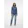 VERO MODA denim blouse VMJENNIE medium blue denim