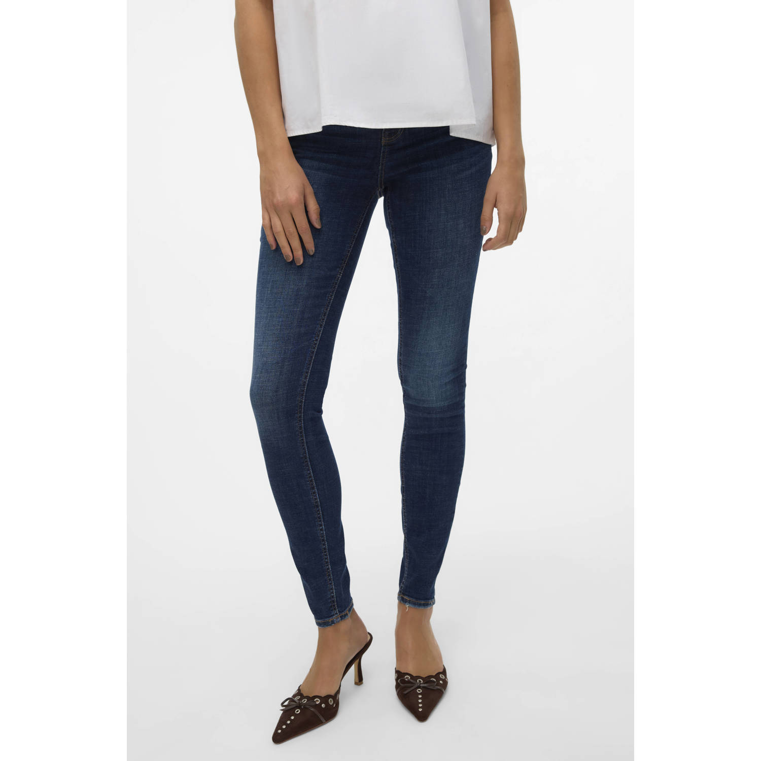 VERO MODA skinny jeans dark blue denim
