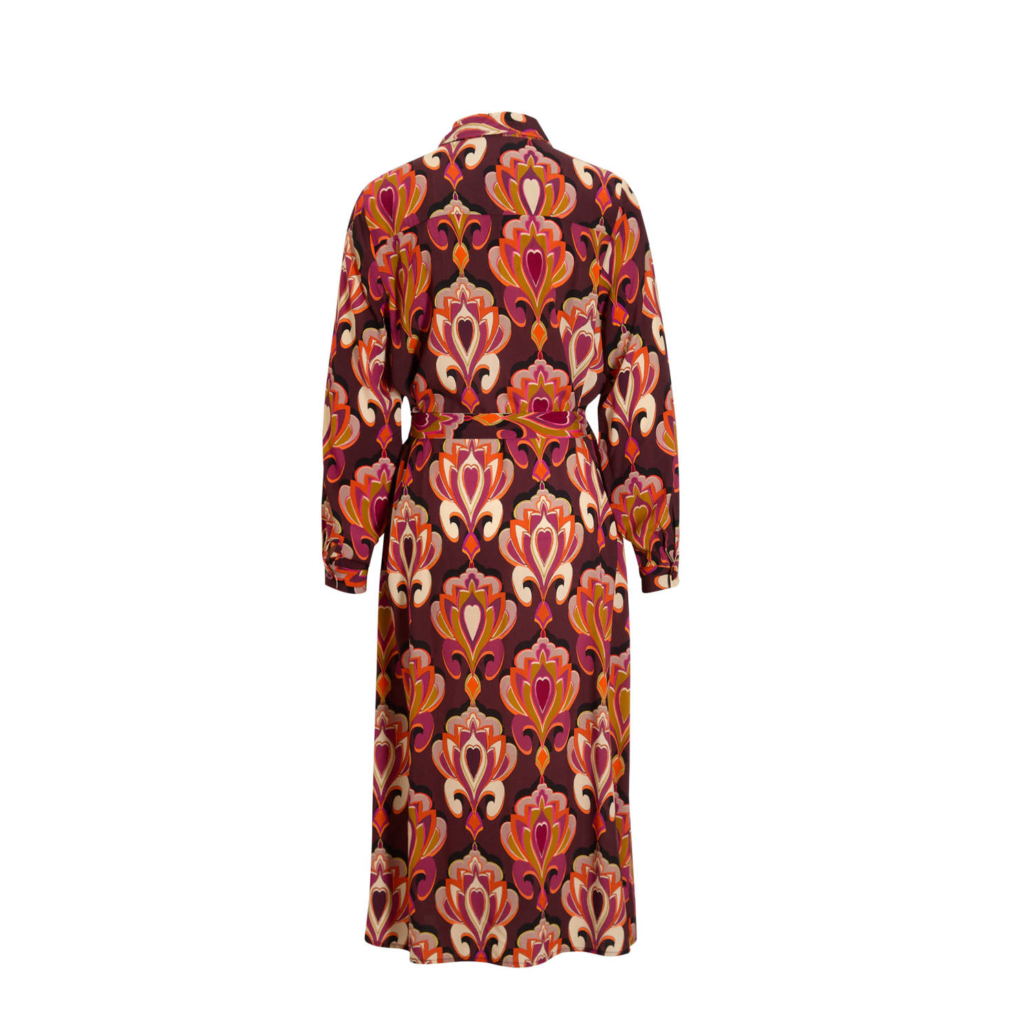 Geisha blousejurk met all over print multi