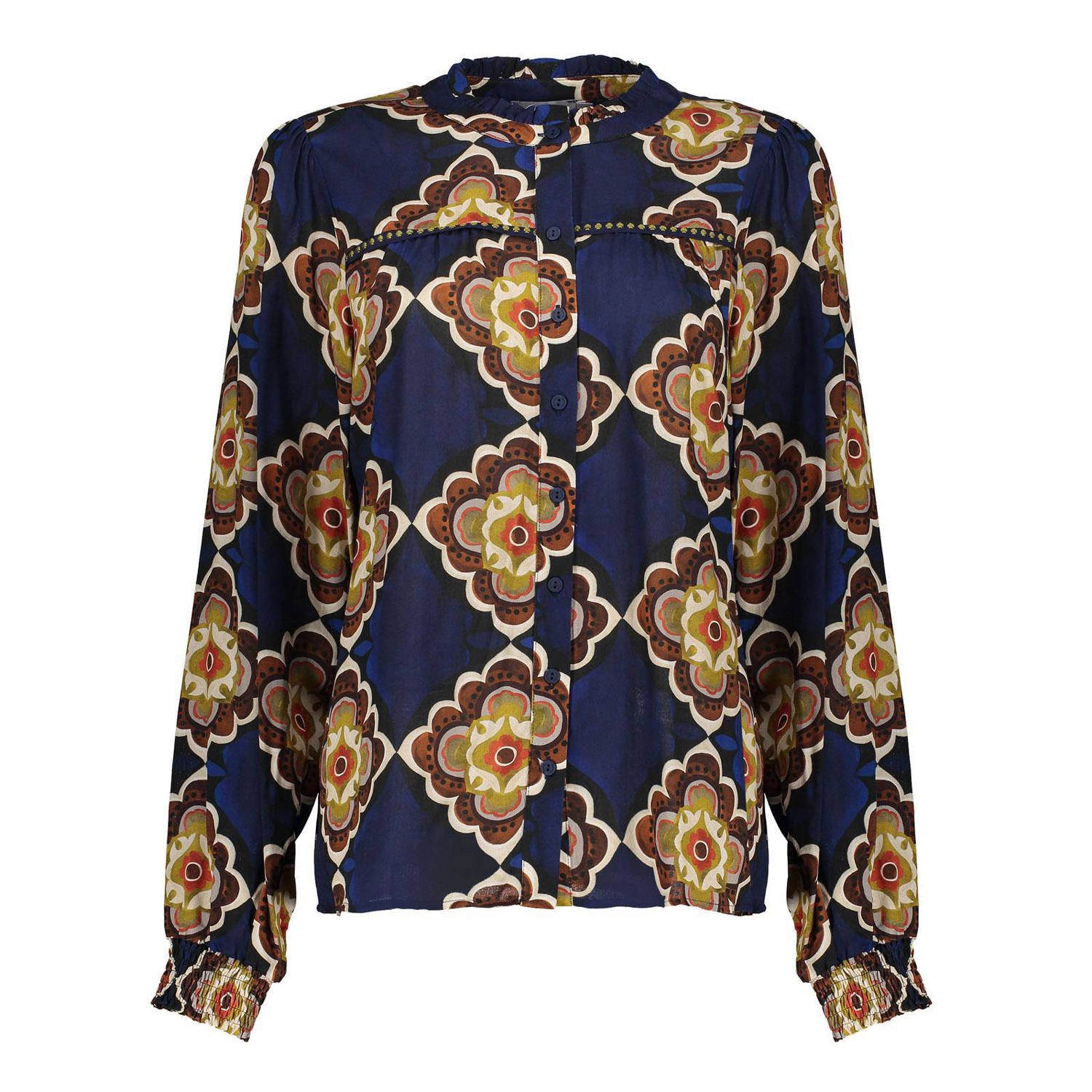 Geisha Elegante Blouse met Lange Mouwen Multicolor Dames