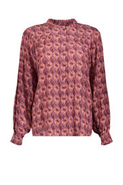 thumbnail: Geisha blouse met all over print roze