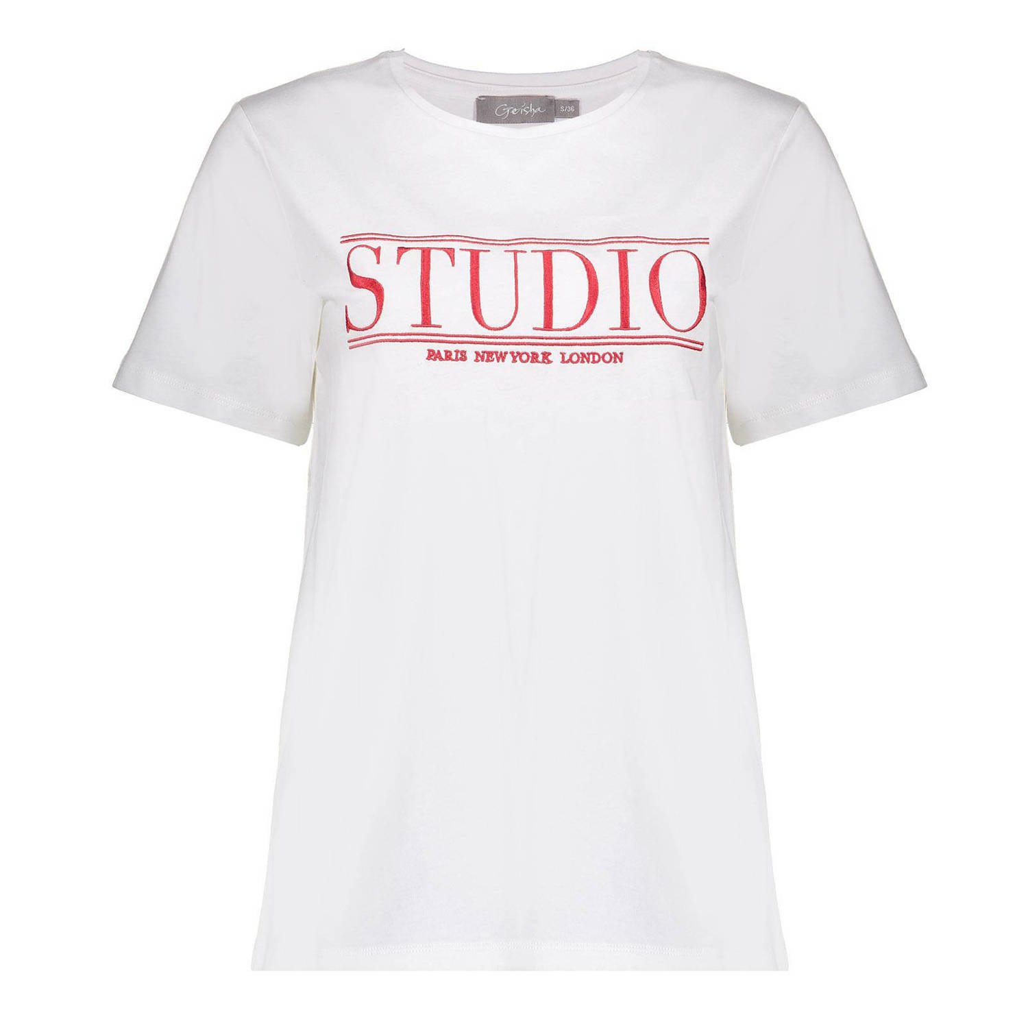 Geisha T-shirt STUDIO wit