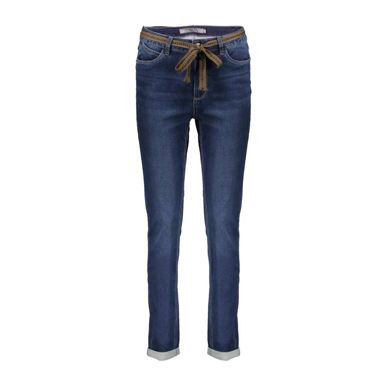 Geisha straight leg jeans blue denim stonewash