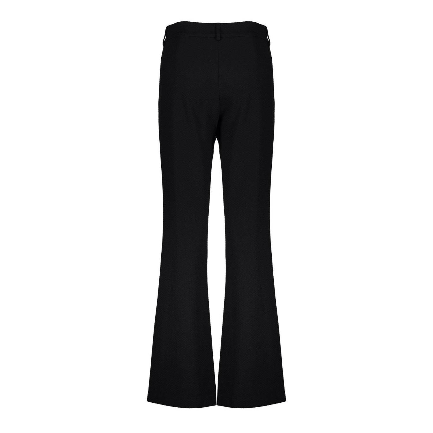 Geisha high waist straight fit broek zwart