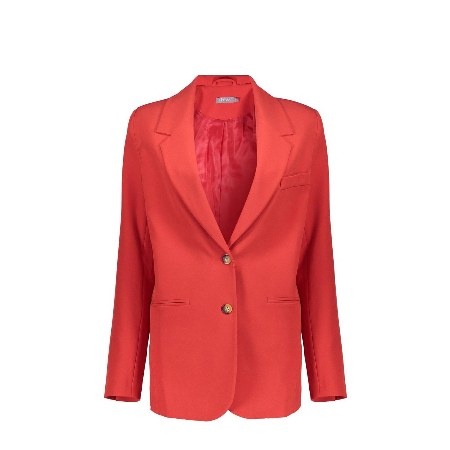 Geisha rechtvallende blazer rood