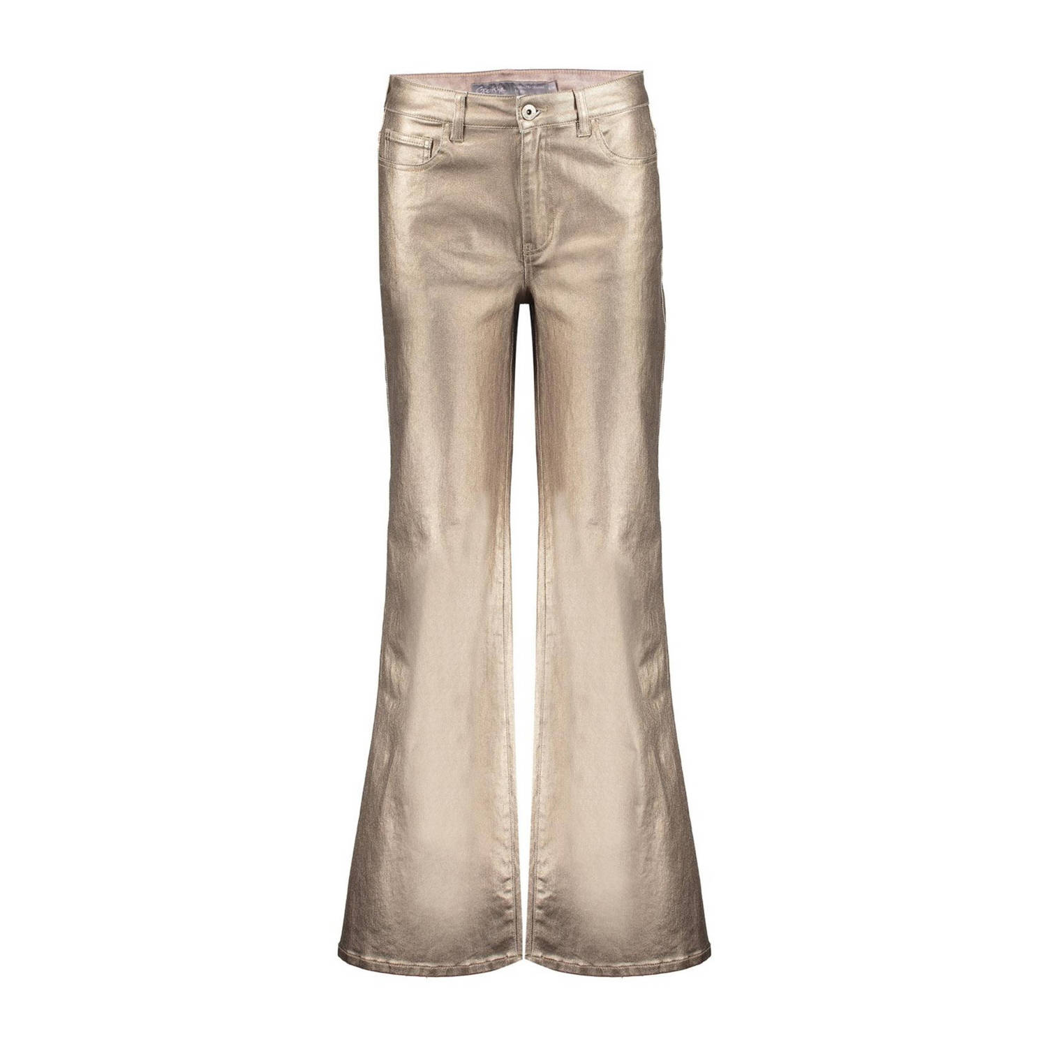 Geisha wide leg jeans goud