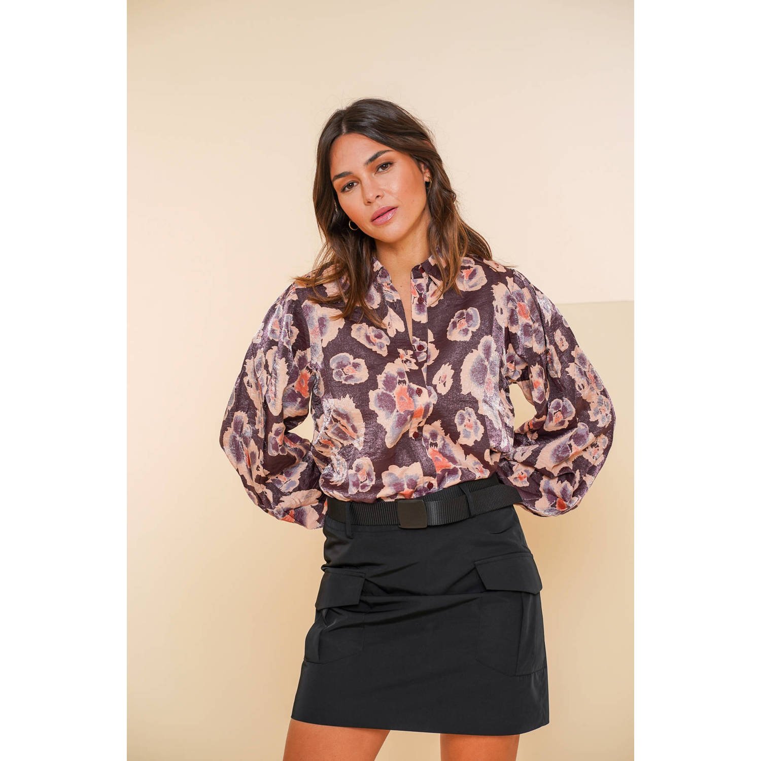 Geisha Paarse Mauve Blouse Multicolor Dames