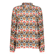 thumbnail: Geisha blouse met all over print multi