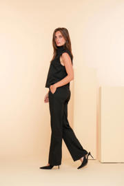 thumbnail: Geisha straight fit pantalon met krijtstreep