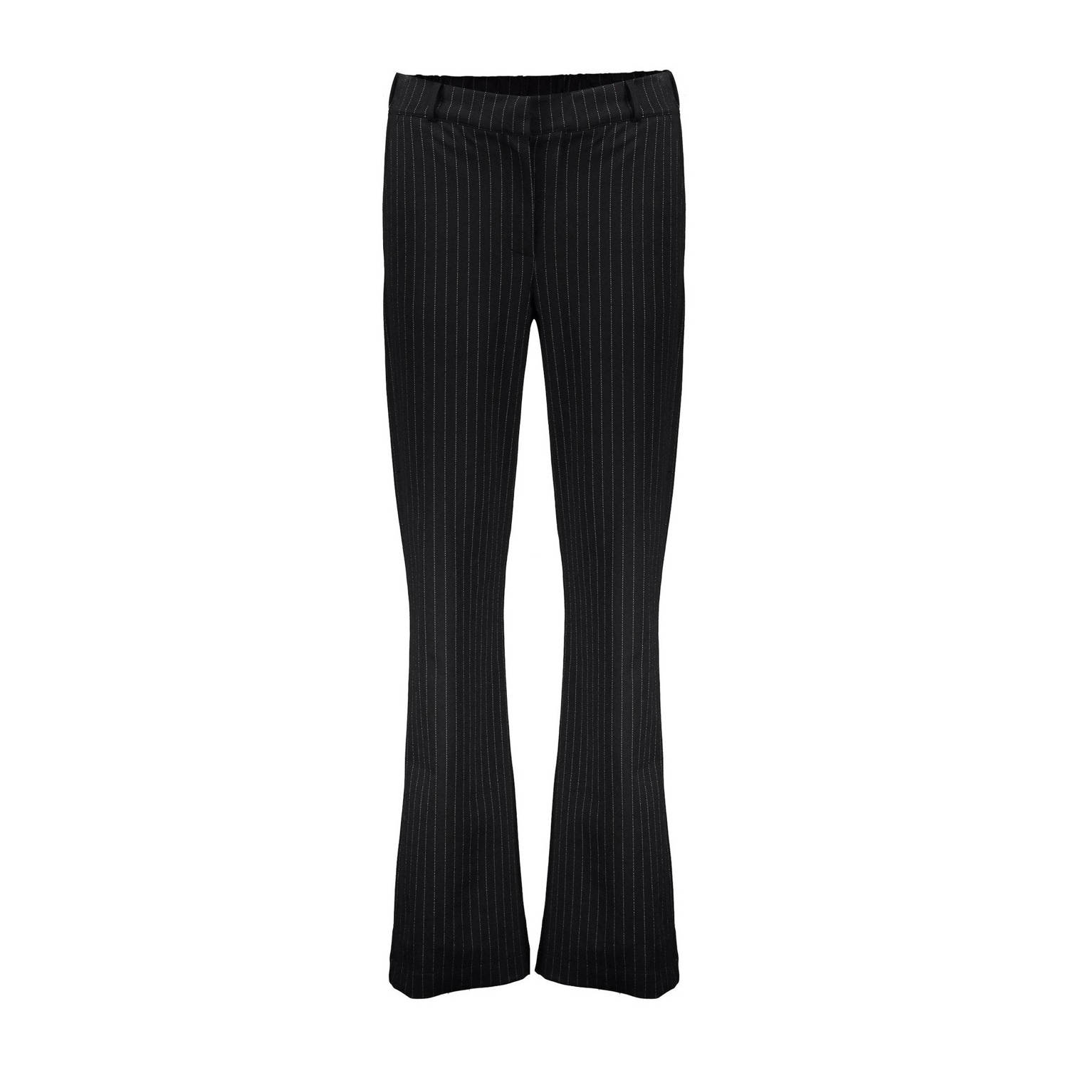 Geisha straight fit pantalon met krijtstreep